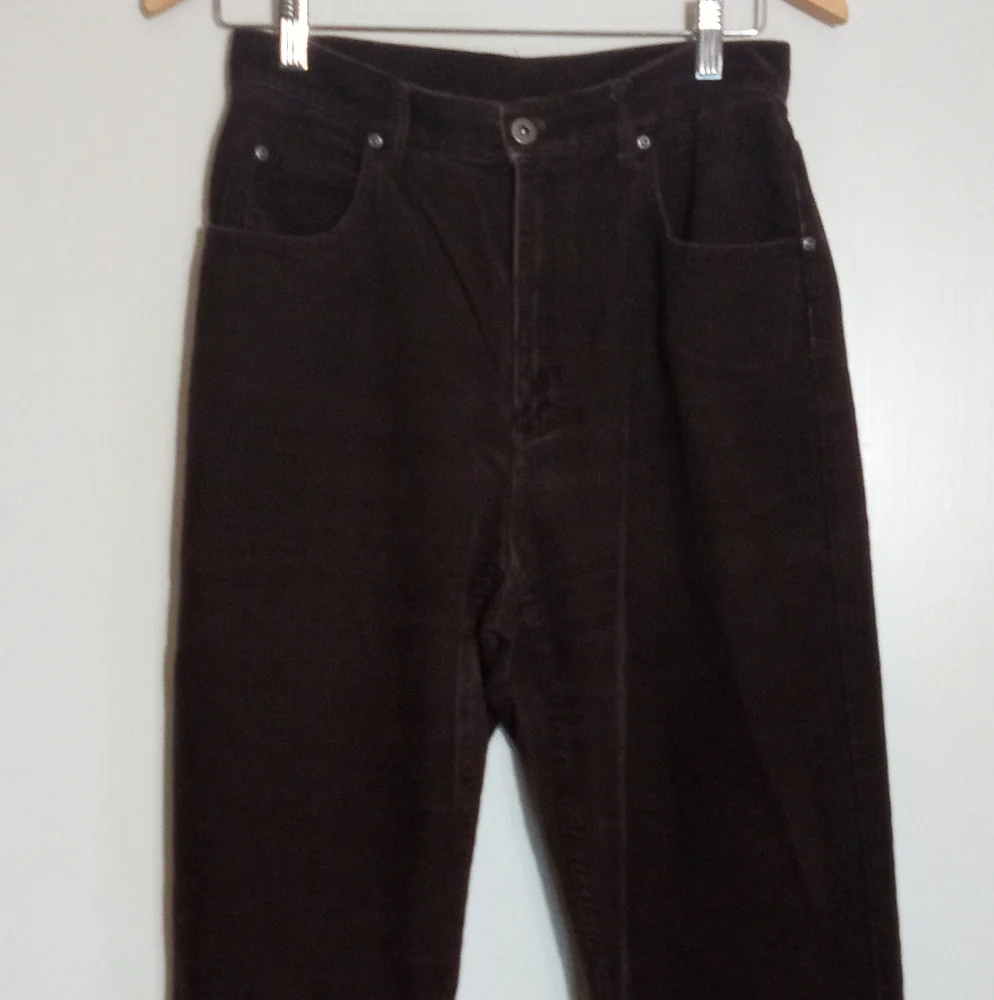 Liz Claiborne Lizwear jeans brown corduroy pants women size 8 - Picture 1 of 6